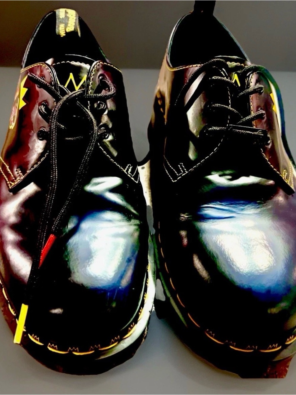 Dr Martens Jean Basquiat Collaboration 1461 release M 10 W 11 no box - Picture 3 of 12